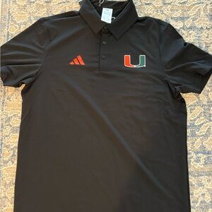 Adidas U Miami Black Polo